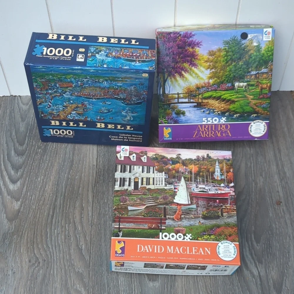 🌟NWT 3 Puzzles David Maclean, Bill Bell, Arturo Zarraga